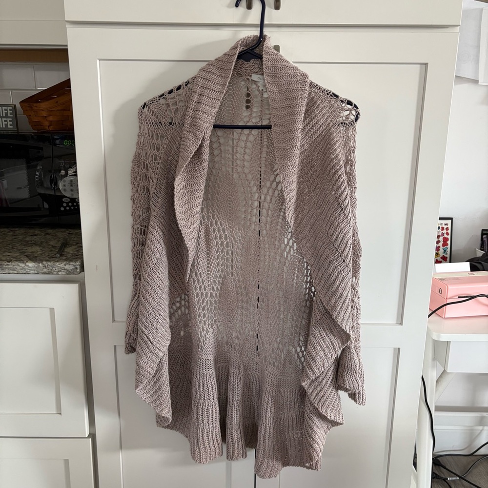 Garnet Hill Knit Linen Cardigan